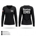 Boston EMS 74999658 Women's Long Sleeve V-neck Shirt - 1