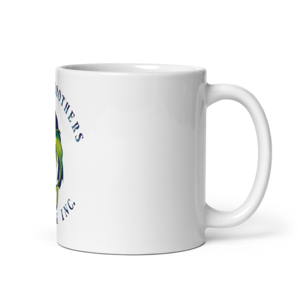 Band of Brothers Fishing 12640804 White Glossy Mug - Small