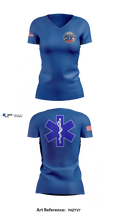 Columbus Zoo EMS Department Women's Short Sleeve V-neck Shirt - 11
