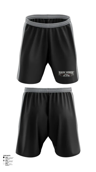 Athletic Shorts With Pockets, DARK HORSE MMA/JIU JITSU, , Teamtime, Team time, sublimation, custom sports apparel, team uniforms, spirit wear, spiritwear, sports uniforms, custom shirts, team store, custom team store, fundraiser sports, apparel fundraiser