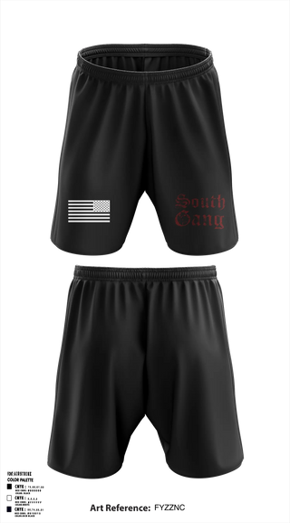 Athletic Shorts With Pockets, South Gang Unit, Police, Teamtime, Team time, sublimation, custom sports apparel, team uniforms, spirit wear, spiritwear, sports uniforms, custom shirts, team store, custom team store, fundraiser sports, apparel fundraiser
