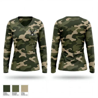 Womens Long Sleeve Vneck Shirt, Bucks, Baseball, Teamtime, Team time, sublimation, custom sports apparel, team uniforms, spirit wear, spiritwear, sports uniforms, custom shirts, team store, custom team store, fundraiser sports, apparel fundraiser