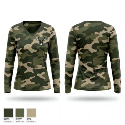 Bucks 61314727 Women's Long Sleeve V-neck Shirt - 1