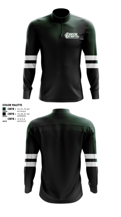 MN Green Giants 85838553 Quarter Zip Jacket - 1