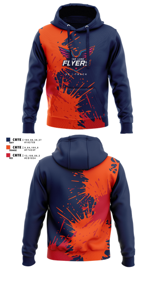 Hoodie, Heartland Flyers, Track & Field, Teamtime, Team time, sublimation, custom sports apparel, team uniforms, spirit wear, spiritwear, sports uniforms, custom shirts, team store, custom team store, fundraiser sports, apparel fundraiser