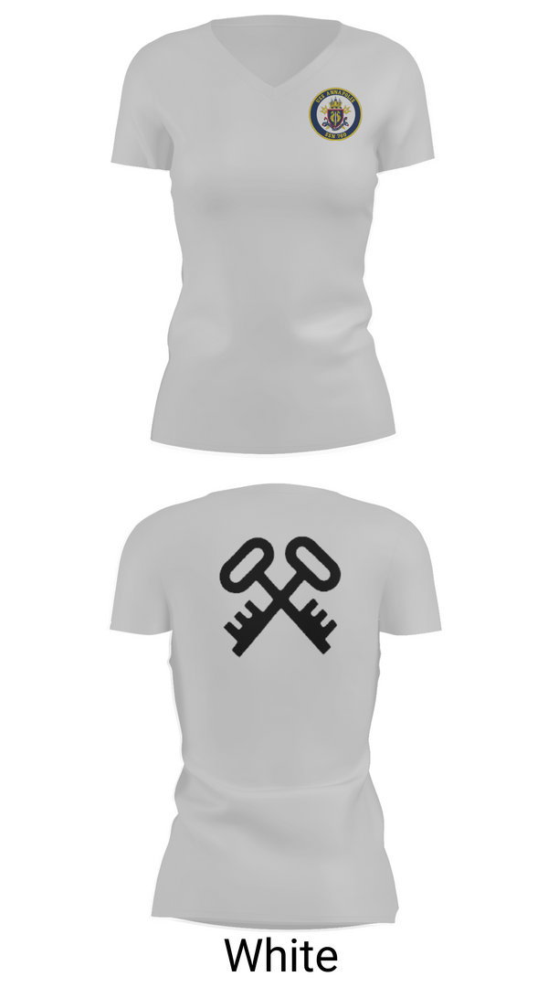 Womens Short Sleeve Vneck Shirt, USS ANNAPOLIS, Navy, Teamtime, Team time, sublimation, custom sports apparel, team uniforms, spirit wear, spiritwear, sports uniforms, custom shirts, team store, custom team store, fundraiser sports, apparel fundraiser