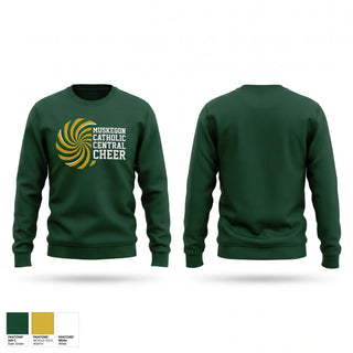 Crew Neck Sweatshirt, Muskegon Catholic Central Cheer, Cheer, Teamtime, Team time, sublimation, custom sports apparel, team uniforms, spirit wear, spiritwear, sports uniforms, custom shirts, team store, custom team store, fundraiser sports, apparel fundraiser