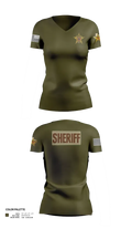 Hudspeth county sheriff office 47128359 Women's Short Sleeve V-neck Shirt - 32