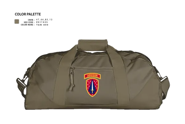 Duffle Bag, HHB 4th BN, 3rd SFAB, , Teamtime, Team time, sublimation, custom sports apparel, team uniforms, spirit wear, spiritwear, sports uniforms, custom shirts, team store, custom team store, fundraiser sports, apparel fundraiser