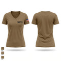 SDVT2 Women's Short Sleeve V-neck Shirt - 1
