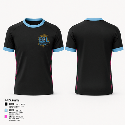 East Coast Legacy 6214038 Short Sleeve Performance Shirt - 26