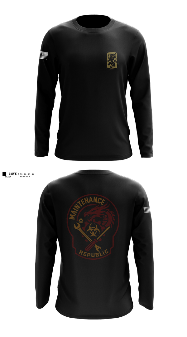Long Sleeve Performance Shirt, 411Th CBRN, Army, Teamtime, Team time, sublimation, custom sports apparel, team uniforms, spirit wear, spiritwear, sports uniforms, custom shirts, team store, custom team store, fundraiser sports, apparel fundraiser