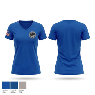 Womens Short Sleeve Vneck Shirt, St. Martinville Police, Police, Teamtime, Team time, sublimation, custom sports apparel, team uniforms, spirit wear, spiritwear, sports uniforms, custom shirts, team store, custom team store, fundraiser sports, apparel fundraiser