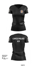 Cayce Police K9 35627395 Women's Short Sleeve V-neck Shirt - 101