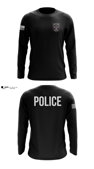 Long Sleeve Performance Shirt, PERRY POLICE DEPARTMENT, Police, Teamtime, Team time, sublimation, custom sports apparel, team uniforms, spirit wear, spiritwear, sports uniforms, custom shirts, team store, custom team store, fundraiser sports, apparel fundraiser