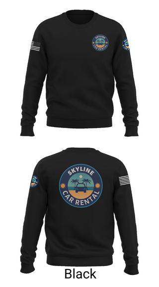 Crew Neck Sweatshirt, Skyline Car Rental, Men's Basketball, Teamtime, Team time, sublimation, custom sports apparel, team uniforms, spirit wear, spiritwear, sports uniforms, custom shirts, team store, custom team store, fundraiser sports, apparel fundraiser