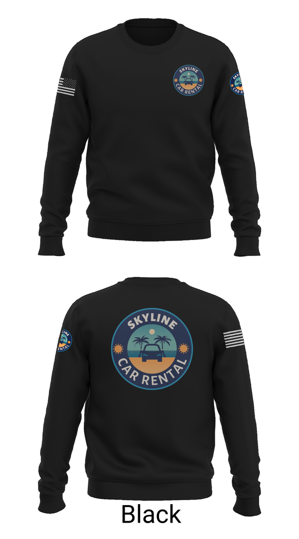 Crew Neck Sweatshirt, Skyline Car Rental, Men's Basketball, Teamtime, Team time, sublimation, custom sports apparel, team uniforms, spirit wear, spiritwear, sports uniforms, custom shirts, team store, custom team store, fundraiser sports, apparel fundraiser