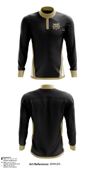 Quarter Zip Jacket, Rison Wildcats, Men's Basketball, Teamtime, Team time, sublimation, custom sports apparel, team uniforms, spirit wear, spiritwear, sports uniforms, custom shirts, team store, custom team store, fundraiser sports, apparel fundraiser
