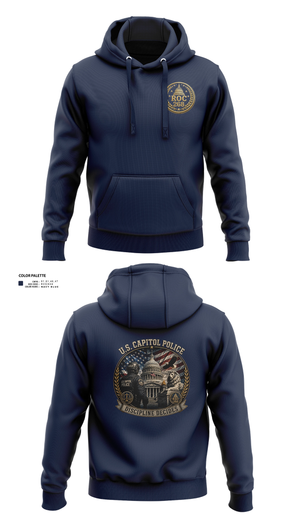 Hoodie, USCP ROC 268, Police, Teamtime, Team time, sublimation, custom sports apparel, team uniforms, spirit wear, spiritwear, sports uniforms, custom shirts, team store, custom team store, fundraiser sports, apparel fundraiser