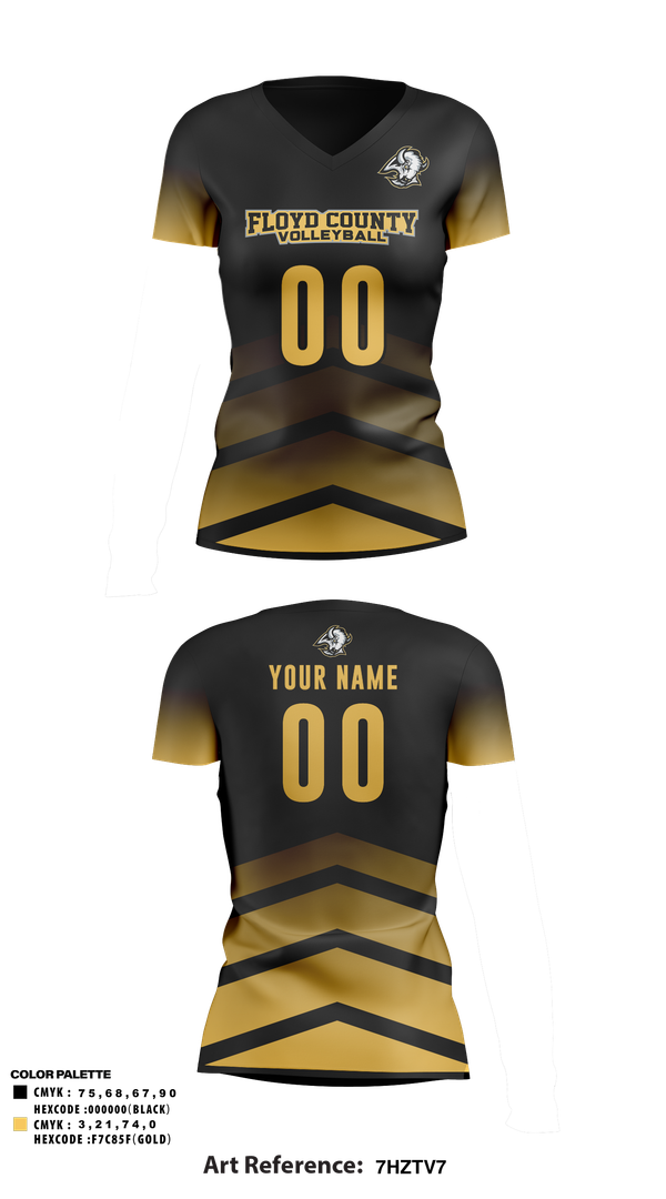 Womens Short Sleeve Vneck Shirt, Floyd County Volleyball, Women's Volleyball, Teamtime, Team time, sublimation, custom sports apparel, team uniforms, spirit wear, spiritwear, sports uniforms, custom shirts, team store, custom team store, fundraiser sports, apparel fundraiser