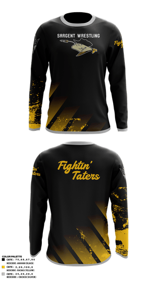 Long Sleeve Performance Shirt, Sargent Farmers, Wrestling, Teamtime, Team time, sublimation, custom sports apparel, team uniforms, spirit wear, spiritwear, sports uniforms, custom shirts, team store, custom team store, fundraiser sports, apparel fundraiser