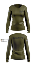Cassia County Sheriff’s Office Women's Long Sleeve V-neck Shirt - 22