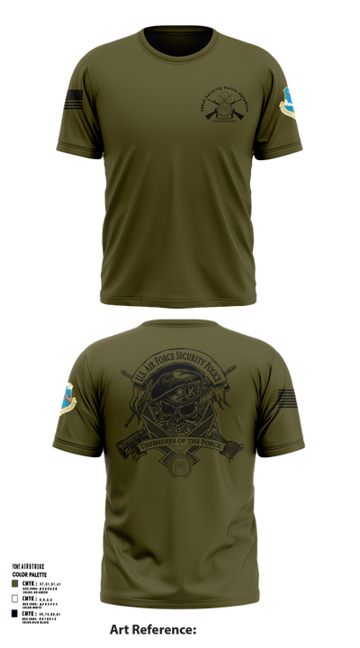 380th Security Police Squadron 85446587 Short Sleeve Performance Shirt - 103