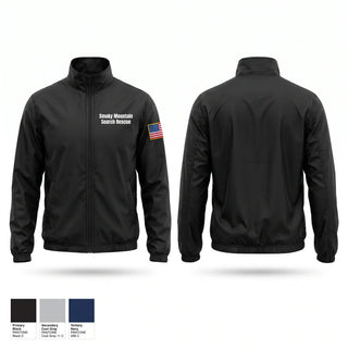 Windbreaker, Smoky Mountain Search & Rescue, EMS/EMT, Teamtime, Team time, sublimation, custom sports apparel, team uniforms, spirit wear, spiritwear, sports uniforms, custom shirts, team store, custom team store, fundraiser sports, apparel fundraiser