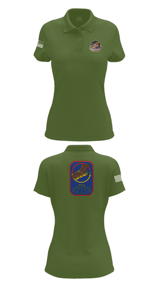 Womens Short Sleeve Performance Polo, 100th Missile Defense Brigade, , Teamtime, Team time, sublimation, custom sports apparel, team uniforms, spirit wear, spiritwear, sports uniforms, custom shirts, team store, custom team store, fundraiser sports, apparel fundraiser