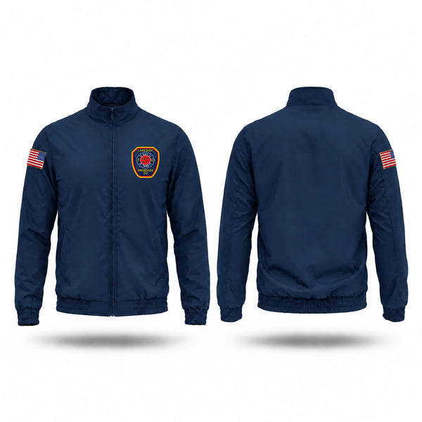 Windbreaker, Lakeside fire department, Fire Department, Teamtime, Team time, sublimation, custom sports apparel, team uniforms, spirit wear, spiritwear, sports uniforms, custom shirts, team store, custom team store, fundraiser sports, apparel fundraiser