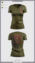 3d Combat Engineer Battalion 88033751 Women's Short Sleeve V-neck Shirt - 1