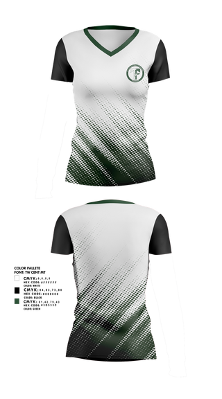 Womens Short Sleeve Vneck Shirt, Tallulah Falls School Soccer, Women's Soccer, Teamtime, Team time, sublimation, custom sports apparel, team uniforms, spirit wear, spiritwear, sports uniforms, custom shirts, team store, custom team store, fundraiser sports, apparel fundraiser