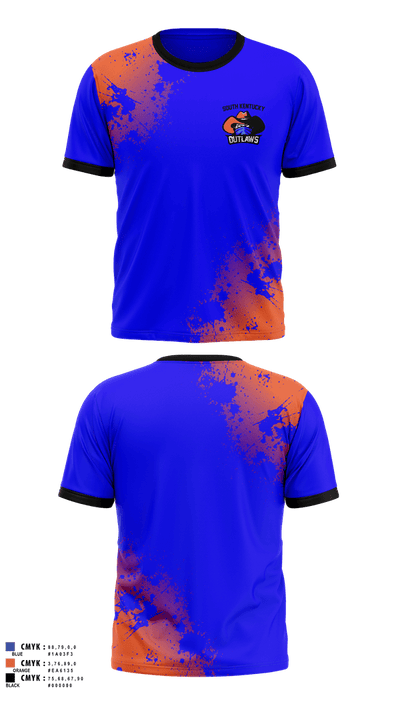 South Kentucky Outlaws 66012093 Short Sleeve Performance Shirt - 1