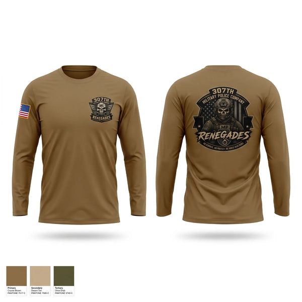 Long Sleeve Performance Shirt, 307TH Military Police Company, Army, Teamtime, Team time, sublimation, custom sports apparel, team uniforms, spirit wear, spiritwear, sports uniforms, custom shirts, team store, custom team store, fundraiser sports, apparel fundraiser