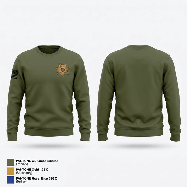 Crew Neck Sweatshirt, Liberty County Sheriff’s Office, Police, Teamtime, Team time, sublimation, custom sports apparel, team uniforms, spirit wear, spiritwear, sports uniforms, custom shirts, team store, custom team store, fundraiser sports, apparel fundraiser