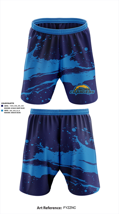 Corona Chargers 54196630 Athletic Shorts With Pockets - 1