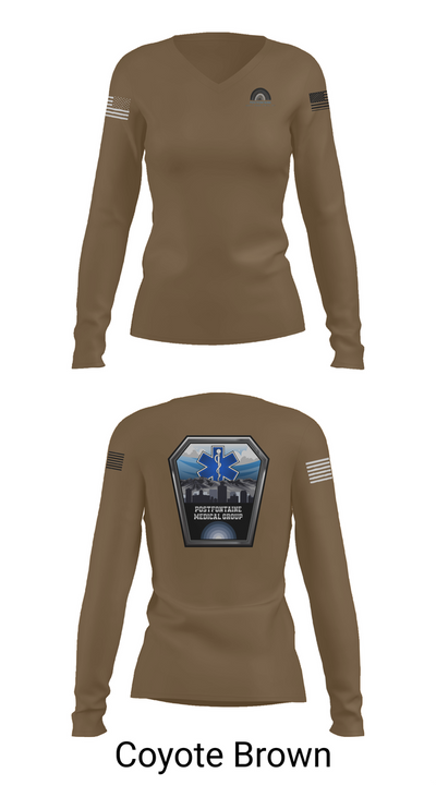 Union Medical Services 64741548 Women's Long Sleeve V-neck Shirt - 17