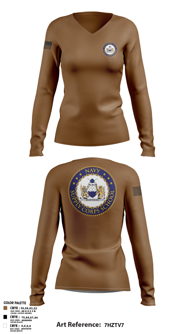 Womens Long Sleeve Vneck Shirt, NSCS, , Teamtime, Team time, sublimation, custom sports apparel, team uniforms, spirit wear, spiritwear, sports uniforms, custom shirts, team store, custom team store, fundraiser sports, apparel fundraiser
