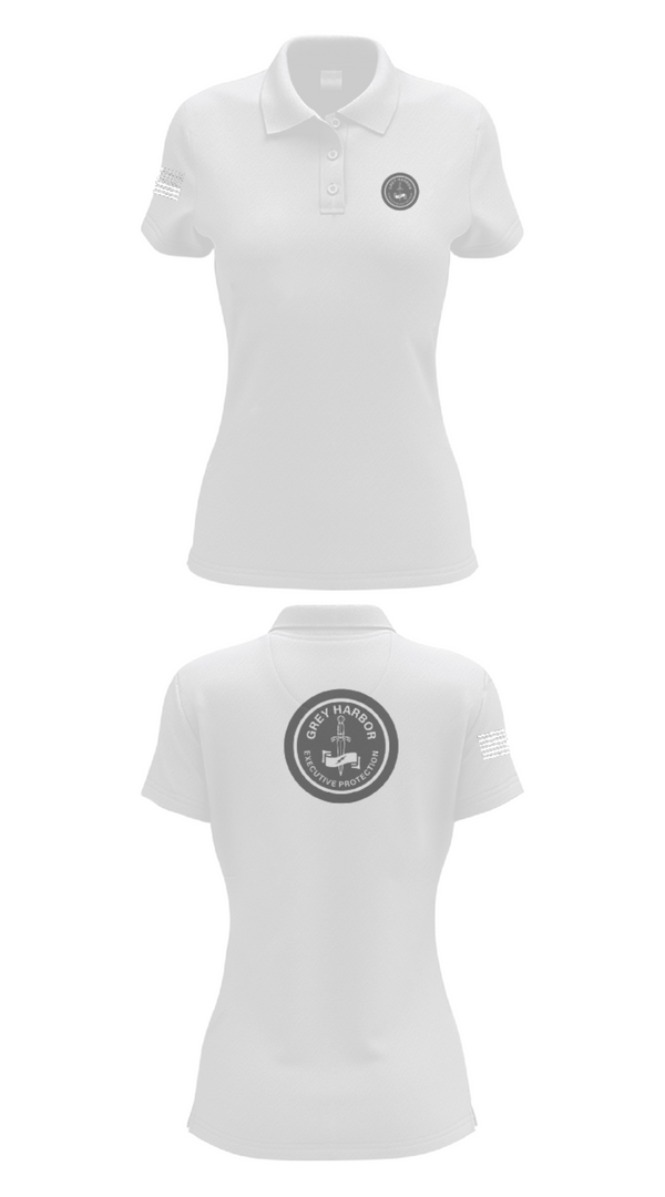 Women's Short Sleeve Performance Polo, Grey Harbor Executive ProtectionGrey Harbor Executive Protection, , Teamtime, Team time, sublimation, custom sports apparel, team uniforms, spirit wear, spiritwear, sports uniforms, custom shirts, team store, custom team store, fundraiser sports, apparel fundraiser