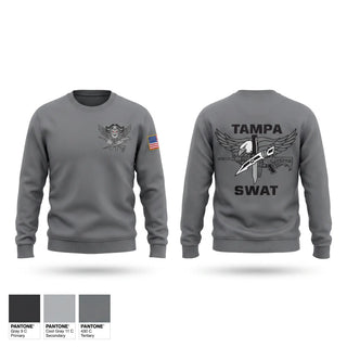 Crew Neck Sweatshirt, Tampa SWAT, Police, Teamtime, Team time, sublimation, custom sports apparel, team uniforms, spirit wear, spiritwear, sports uniforms, custom shirts, team store, custom team store, fundraiser sports, apparel fundraiser