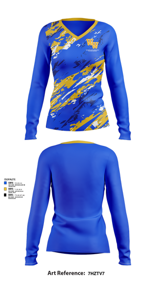 Womens Long Sleeve Vneck Shirt, Washington-Wilkes Comprehensive High School Basketball, Women's Basketball, Teamtime, Team time, sublimation, custom sports apparel, team uniforms, spirit wear, spiritwear, sports uniforms, custom shirts, team store, custom team store, fundraiser sports, apparel fundraiser