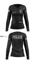 Springfield College Police Women's Long Sleeve V-neck Shirt - 6