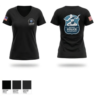 Womens Short Sleeve Vneck Shirt, Notification & Control, Police, Teamtime, Team time, sublimation, custom sports apparel, team uniforms, spirit wear, spiritwear, sports uniforms, custom shirts, team store, custom team store, fundraiser sports, apparel fundraiser