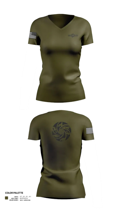 Zoo City 7733760 Women's Short Sleeve V-neck Shirt - 41