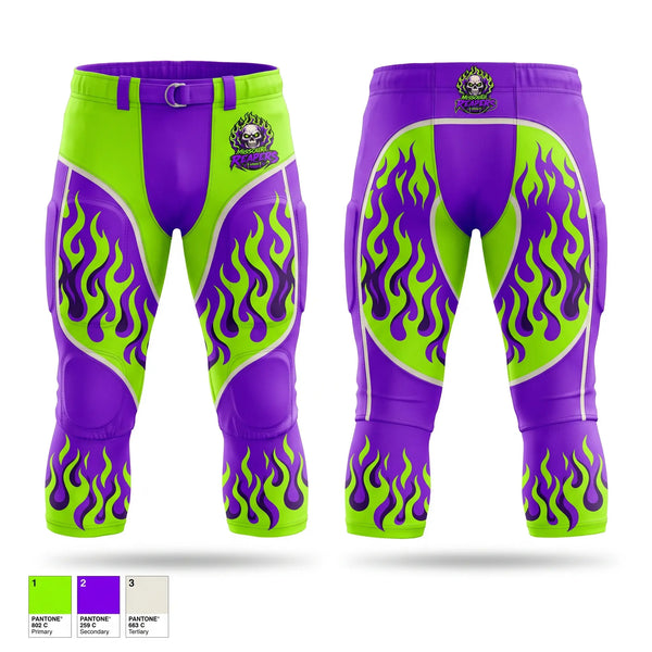 Football Pants, Missouri Reapers, , Teamtime, Team time, sublimation, custom sports apparel, team uniforms, spirit wear, spiritwear, sports uniforms, custom shirts, team store, custom team store, fundraiser sports, apparel fundraiser