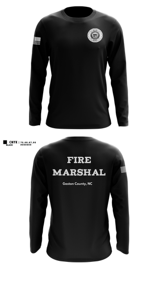 Long Sleeve Performance Shirt, Gaston County Emergency Management and Fire Services, Fire Department, Teamtime, Team time, sublimation, custom sports apparel, team uniforms, spirit wear, spiritwear, sports uniforms, custom shirts, team store, custom team store, fundraiser sports, apparel fundraiser