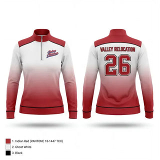 Quarter Zip Jacket, Valley Relocation (Suisun American Little League), Baseball, Teamtime, Team time, sublimation, custom sports apparel, team uniforms, spirit wear, spiritwear, sports uniforms, custom shirts, team store, custom team store, fundraiser sports, apparel fundraiser
