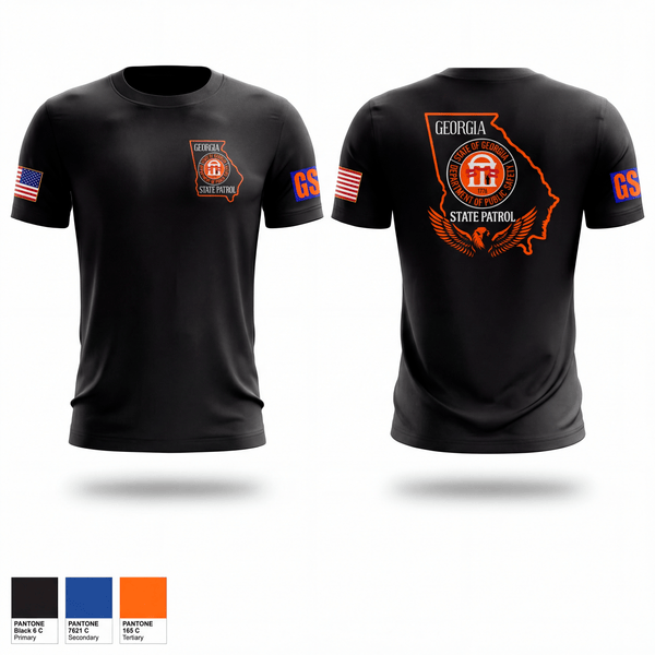 Short Sleeve Performance Shirt, Georgia State Patrol, Police, Teamtime, Team time, sublimation, custom sports apparel, team uniforms, spirit wear, spiritwear, sports uniforms, custom shirts, team store, custom team store, fundraiser sports, apparel fundraiser