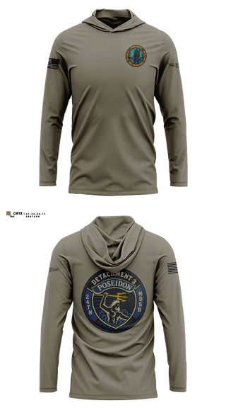 Long Sleeve hooded sunshirt, 24TH MDSB, Army, Teamtime, Team time, sublimation, custom sports apparel, team uniforms, spirit wear, spiritwear, sports uniforms, custom shirts, team store, custom team store, fundraiser sports, apparel fundraiser