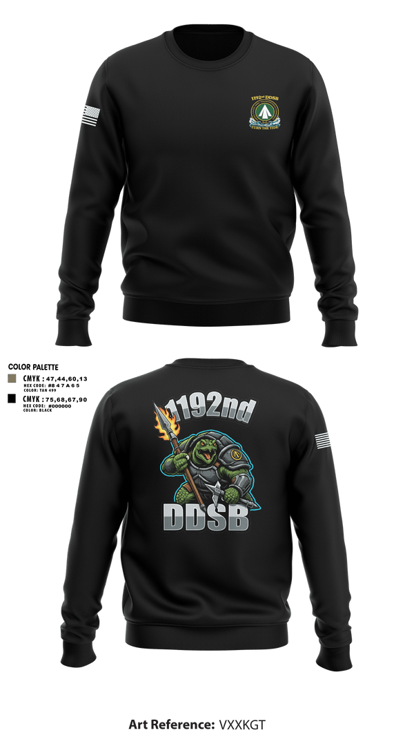 Crew Neck Sweatshirt, 1192nd DDSB, Army, Teamtime, Team time, sublimation, custom sports apparel, team uniforms, spirit wear, spiritwear, sports uniforms, custom shirts, team store, custom team store, fundraiser sports, apparel fundraiser